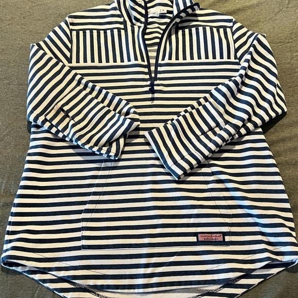 Vineyard Vines Navy and White Striped Pullover - Picture 3 of 5